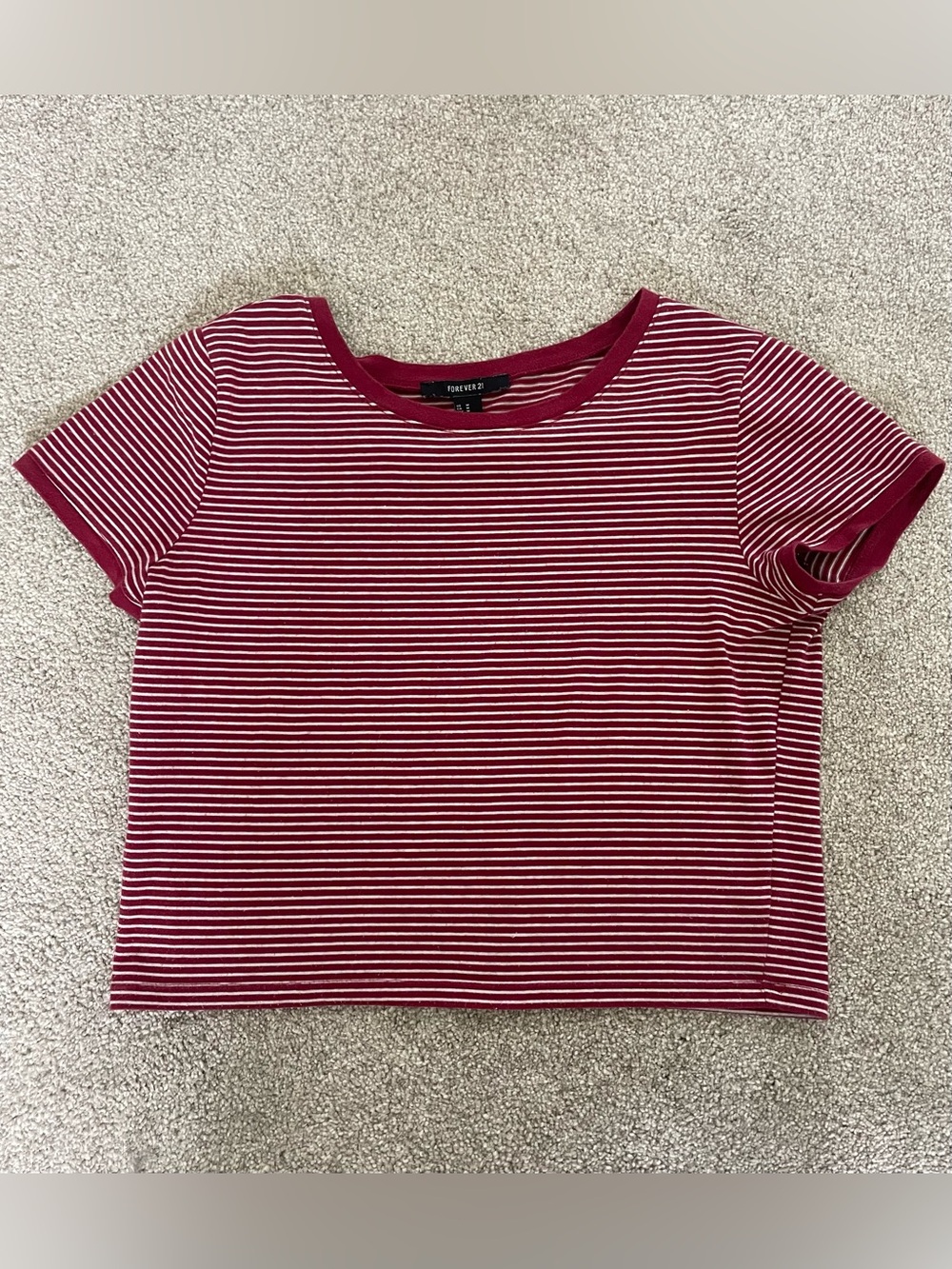 Forever 21 Striped Baby Tee